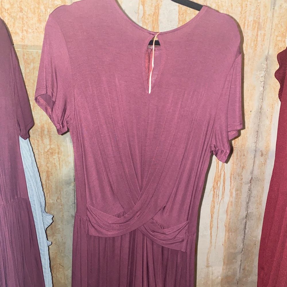 she+sky romper Color burgundy, size large